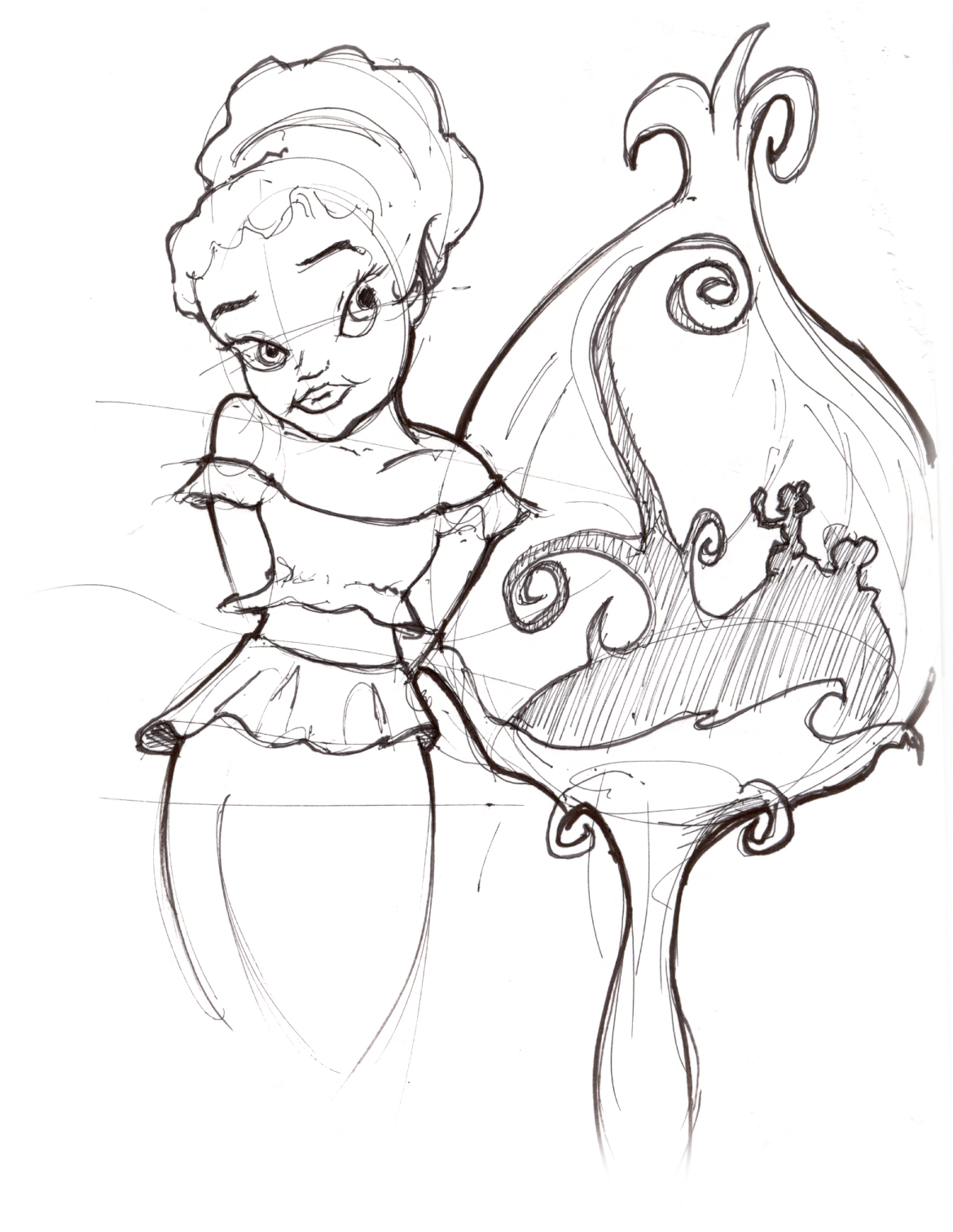 1170x1512 Sketches Of Fairies And Pixies Disney Fairies, Pixies And - Disney Fairies Sketches