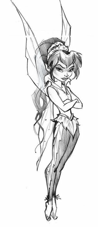 341x790 The Art Of Disney Fairies Disney Sketches - Disney Fairies Sketches
