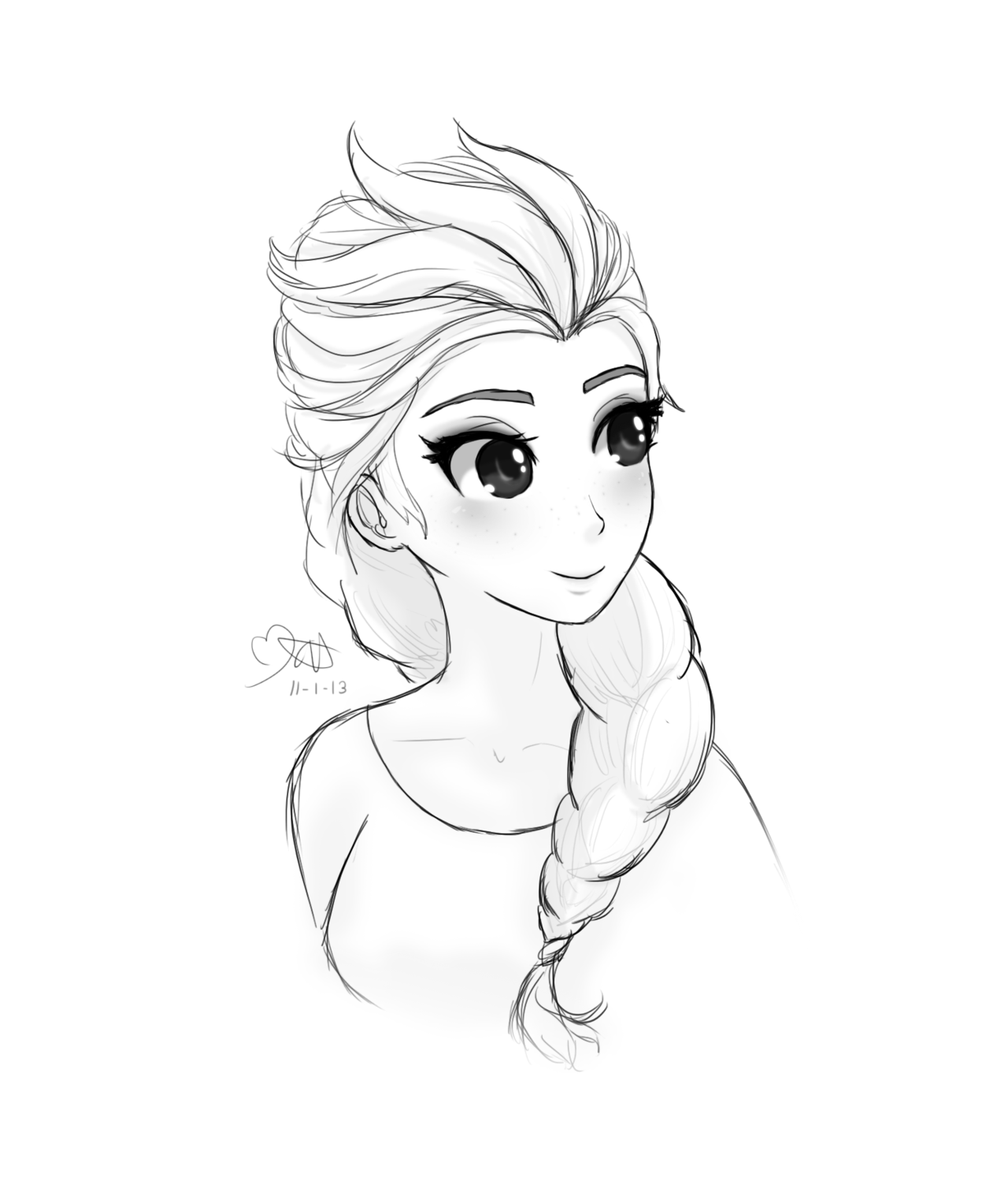 1280x1527 Elsa Frozen Disney Sketches Frozen Elsa Sketch By - Disney Frozen Elsa Sketch