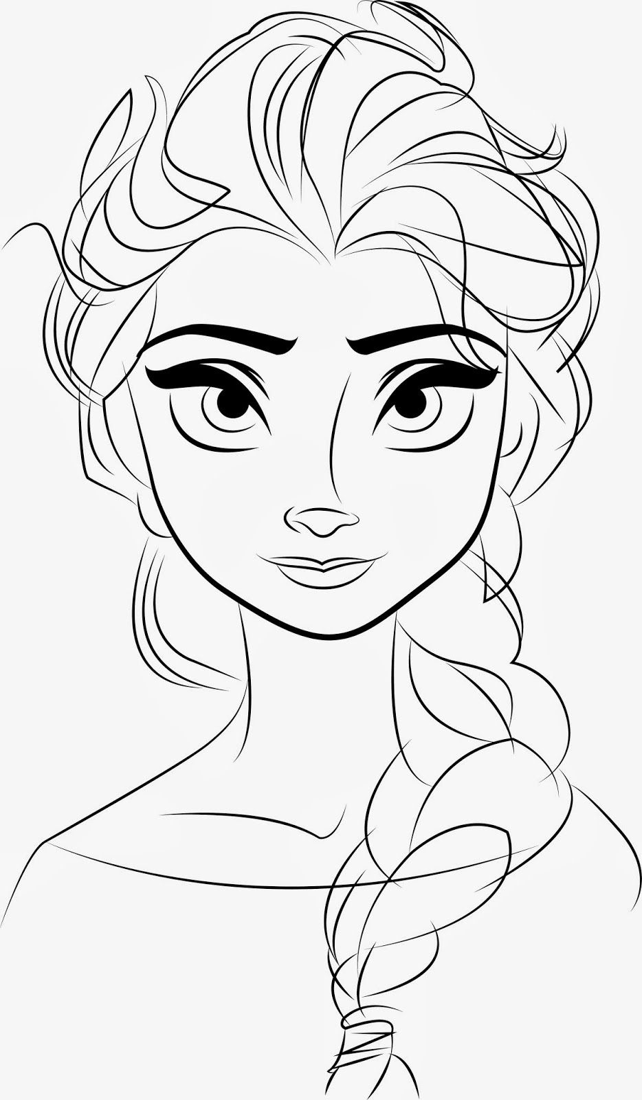 934x1600 Simple Elsa Drawing Disney Frozen Elsa Line Drawings - Disney Frozen Elsa Sketch