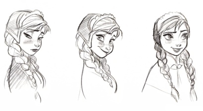 410x226 Frozen The 70 Year Journey To The Silver Screen - Disney Frozen Sketches