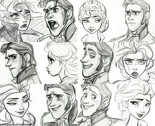 500x405 Frozen Images Elsa And Hans Sketches Wallpaper And Background - Disney Frozen Sketches