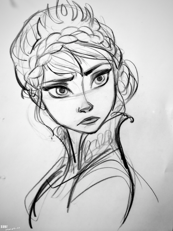 600x800 Frozen Images Elsa Sketch Hd Wallpaper And Background Photos - Disney Frozen Sketches
