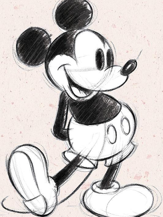 532x709 Disney - Disney Mickey Mouse Sketch