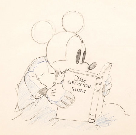 450x446 Mickey Plays Papa Mickey Mouse Animation Drawing Walt Disney, 1934 - Disney Mickey Mouse Sketch