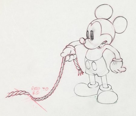 450x384 Society Dog Show Mickey Mouse Animation Drawing Walt Disney, 1939 - Disney Mickey Mouse Sketch