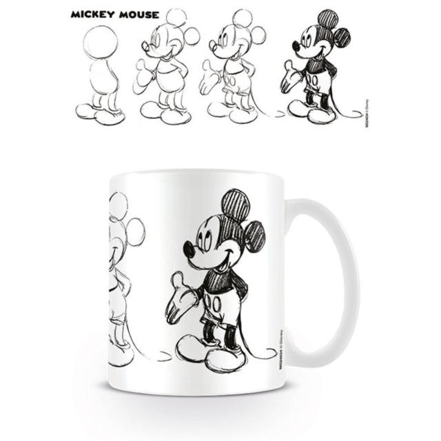 640x640 Walt Disney Mickey Mouse Sketch Process White Mug Ebay - Disney Mickey Mouse Sketch