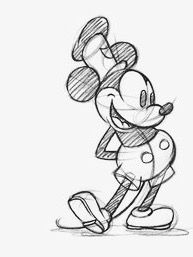 193x257 Mickey Mouse Artwork Mickey Mouse Old Look By D Russo Fan Art - Disney Mickey Mouse Sketch