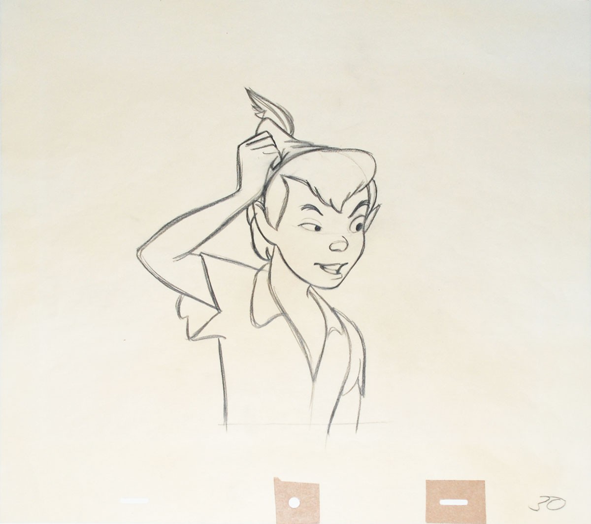 1200x1064 Original Walt Disney Production Drawing From Peter Pan Featuring - Disney Peter Pan Sketches