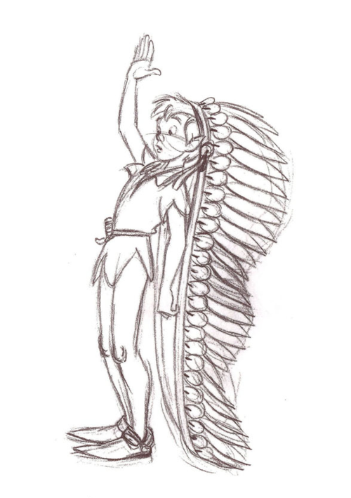 500x709 Peter Walt Disney Animation Studios Blogwebsite - Disney Peter Pan Sketches