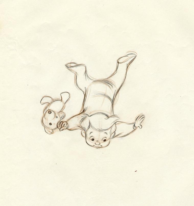 759x808 Disney Peter Pan John Lounsbery - Disney Peter Pan Sketches