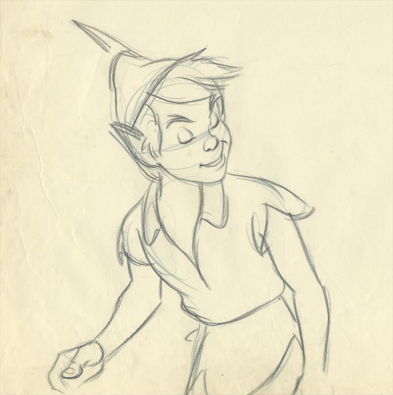 800x803 Deja View Drawings From Peter Pan - Disney Peter Pan Sketches
