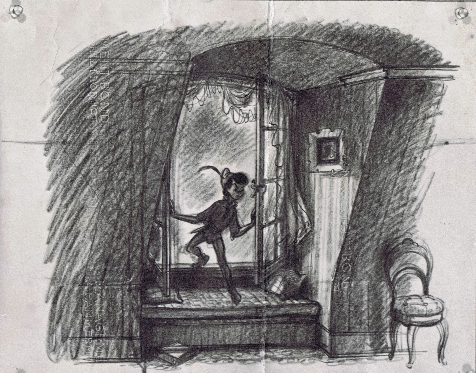 1600x1252 Deja View Peter Pan Rough Layouts - Disney Peter Pan Sketches