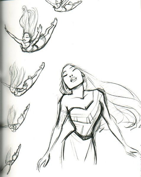 477x598 Glen Keane Pocahontas Sketch Disney ^ ^ Disney - Disney Pocahontas Sketch