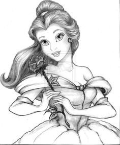 236x284 320 Best Disney Art Images In 2018 Beauty And The - Disney Princess Belle Sketch