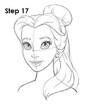 300x388 Pin By Adriana Mckenzi On Lovely Things Drawings - Disney Princess Belle Sketch
