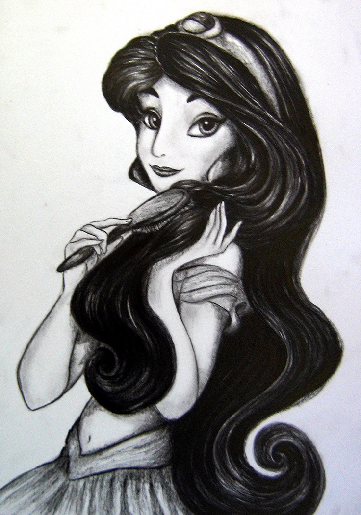 736x1051 Pencil Drawings Pencil Drawings Disney Princess - Disney Princess Pencil Sketch