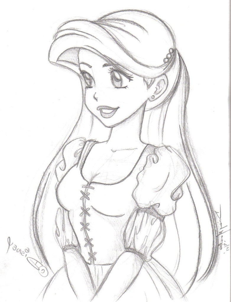 Disney Princess Sketches At Paintingvalley Com Explore