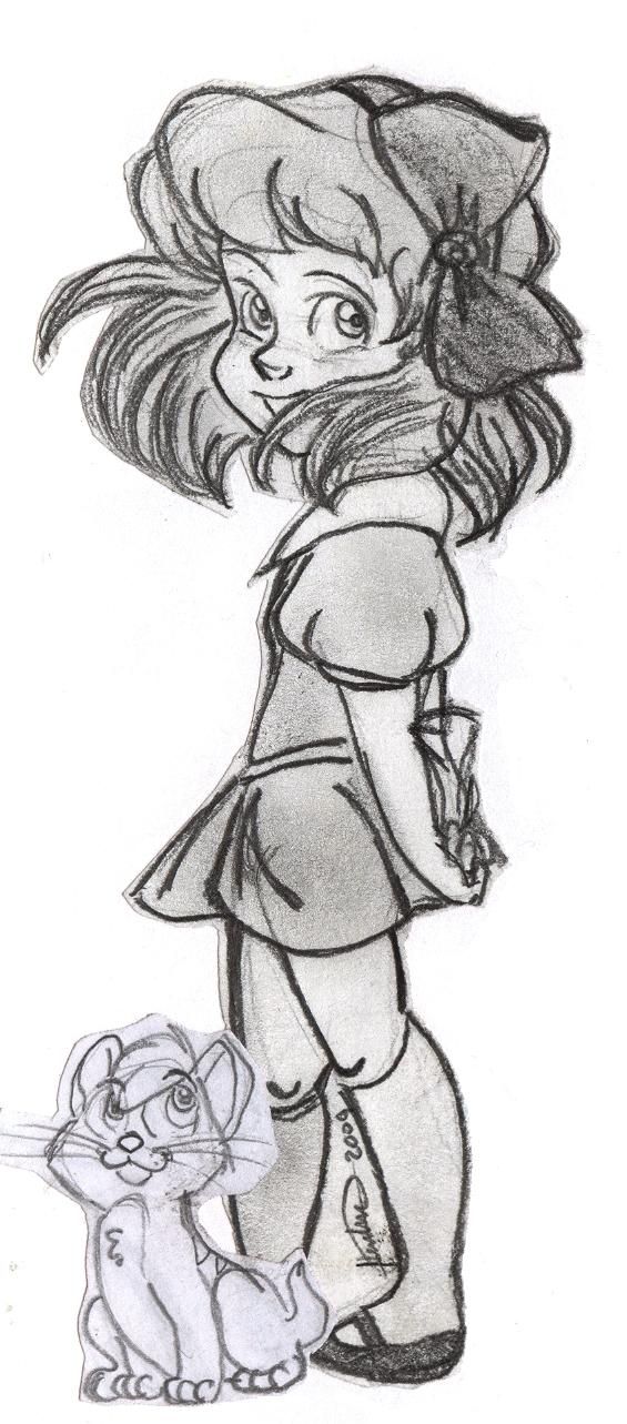 565x1283 Disney Sketch Jenny And Oliver Art Sketches - Disney Sketch Ideas