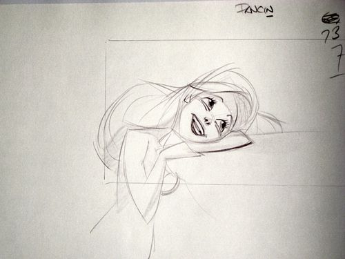 500x375 Walt Disney Sketches - Disney Sketch Princess