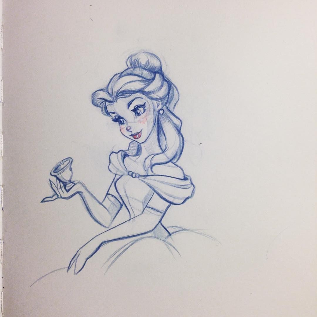 1080x1080 Disney Princess Sketches 0 - Disney Sketch Princess