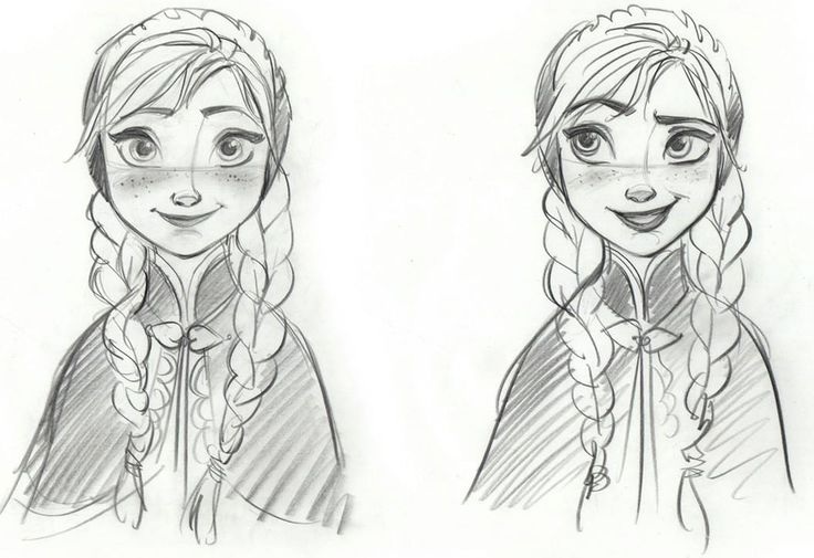 736x505 Disney Sketches Images Anna Sketch Hd Wallpaper And Background - Disney Sketches