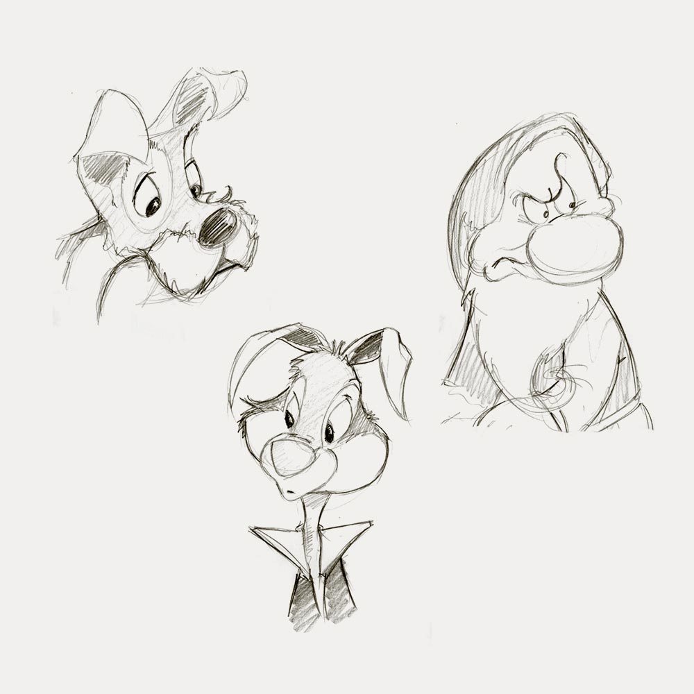 1000x1000 Disney Sketches Nicholas Jackson Illustration - Disney Sketches