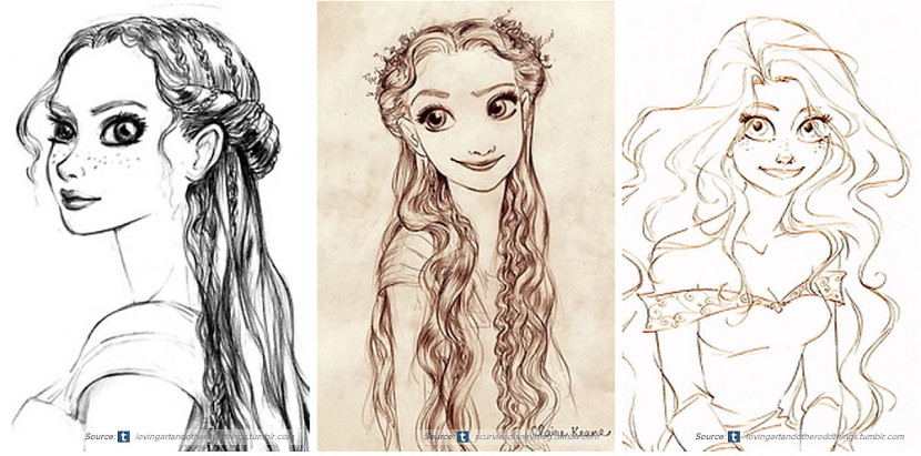 830x411 Original Disney Character Sketches - Disney Sketches