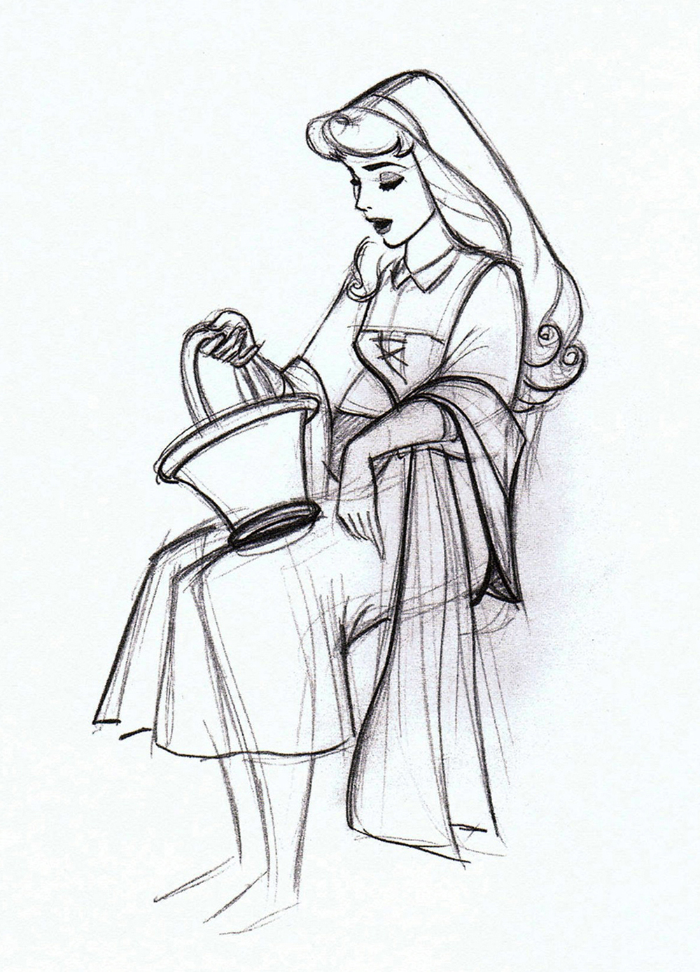 1000x1389 Image - Disney Sleeping Beauty Sketch