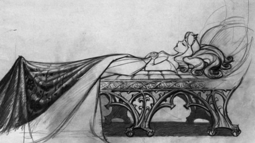 500x281 Image About Drawing In Fairy Tale By Nicole Abram - Disney Sleeping Beauty Sketch