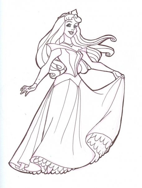 457x604 Sketch - Disney Sleeping Beauty Sketch