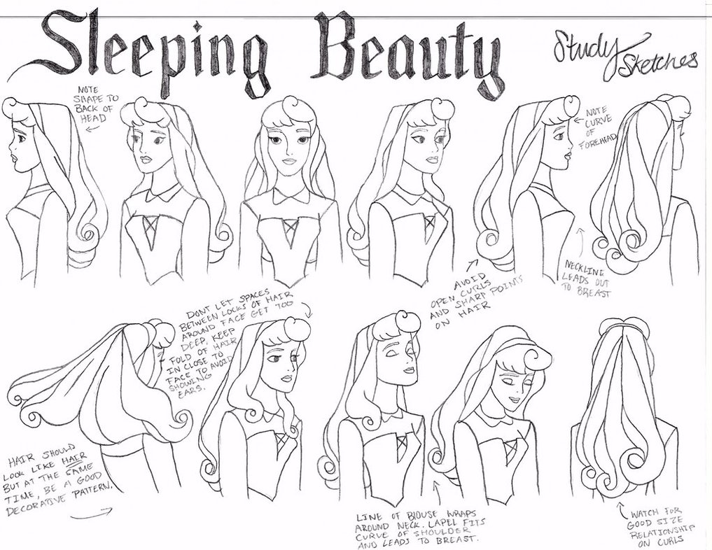 Disney Sleeping Beauty Sketch At Explore Collection Of Disney Sleeping 