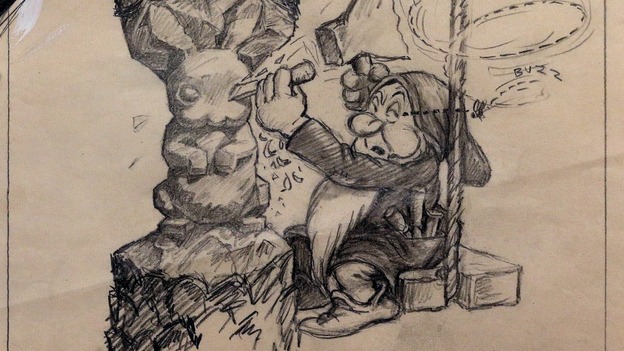 624x351 Never Before Seen Sketches From Snow White And The Seven Dwarves - Disney Snow White Sketches