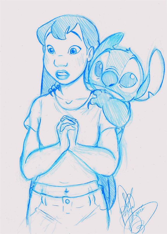 573x800 Pin By Marilyn Rodriguez On Lilo And Stitch Sketches - Disney Stitch Sketch