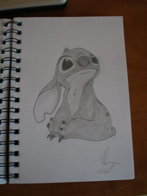 Disney Stitch Sketch at PaintingValley.com | Explore collection of ...