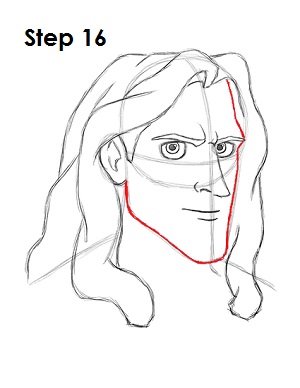 300x388 How To Draw Tarzan - Disney Tarzan Sketches