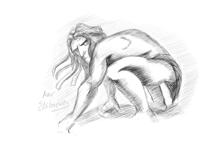 900x624 Tarzan Sketch By Hotamr - Disney Tarzan Sketches