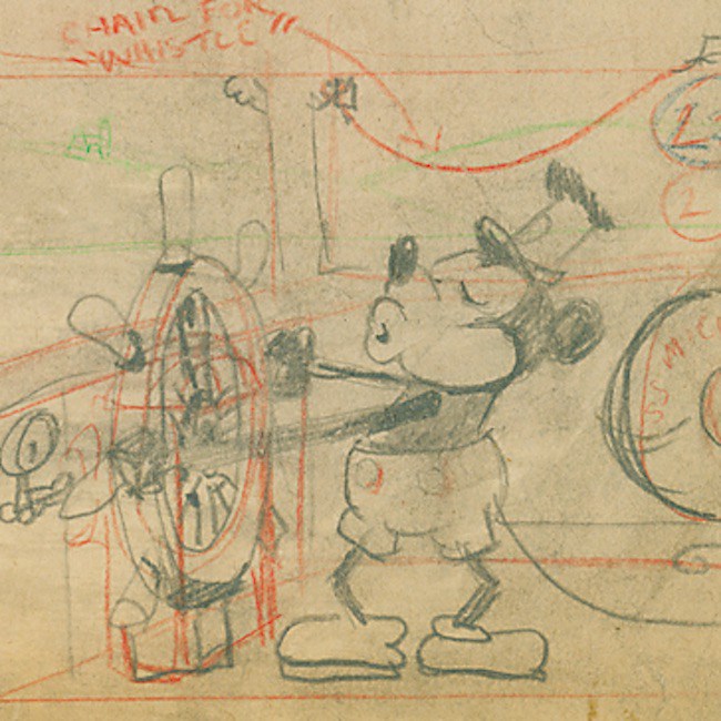 650x650 Historic Draft Up For Auction - Disney Up Sketch