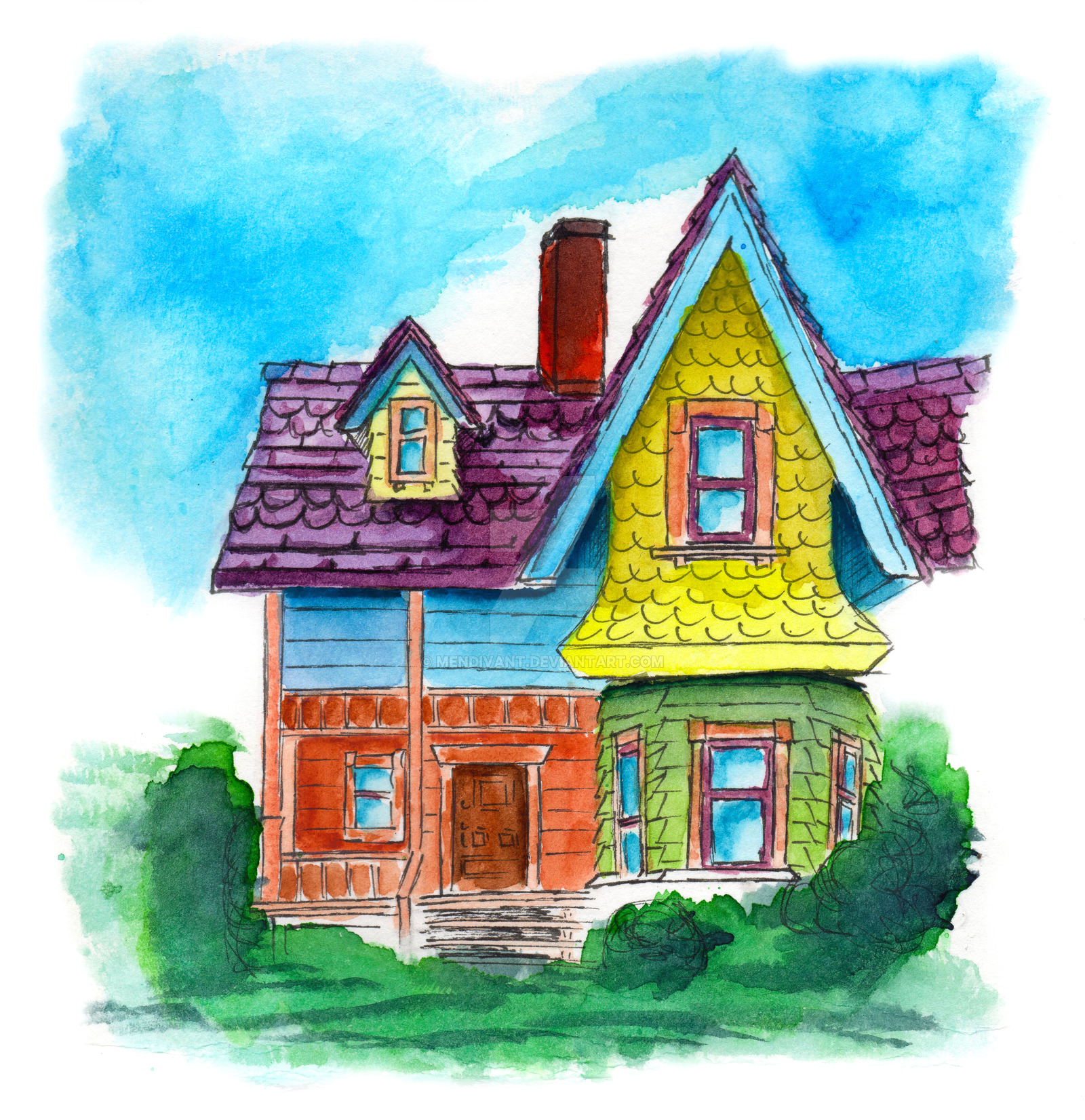 Дома рисовать 4. Домик рисунок. Домики цветными карандашами. Красивый дом рисунок. Мультяшные домики.