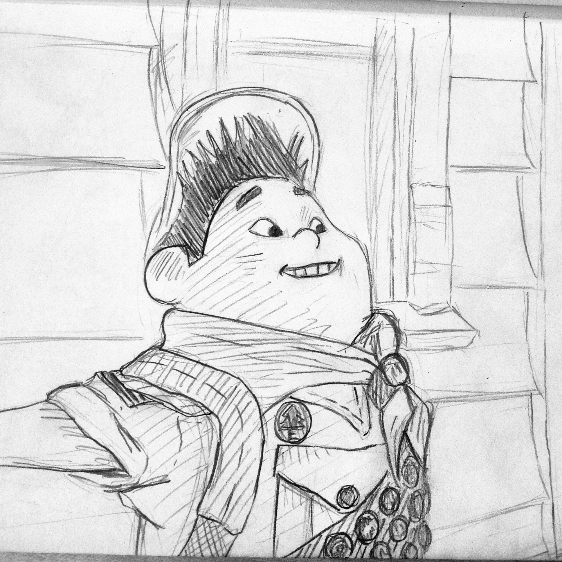 1936x1936 Up Drawing 2 Russell The Cave Of Drawings - Disney Up Sketch