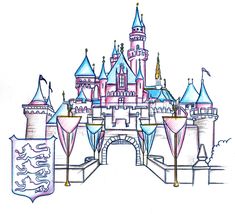 235x214 Cinderella Castle Outline Castle Of Disney World - Disney World Castle Sketch