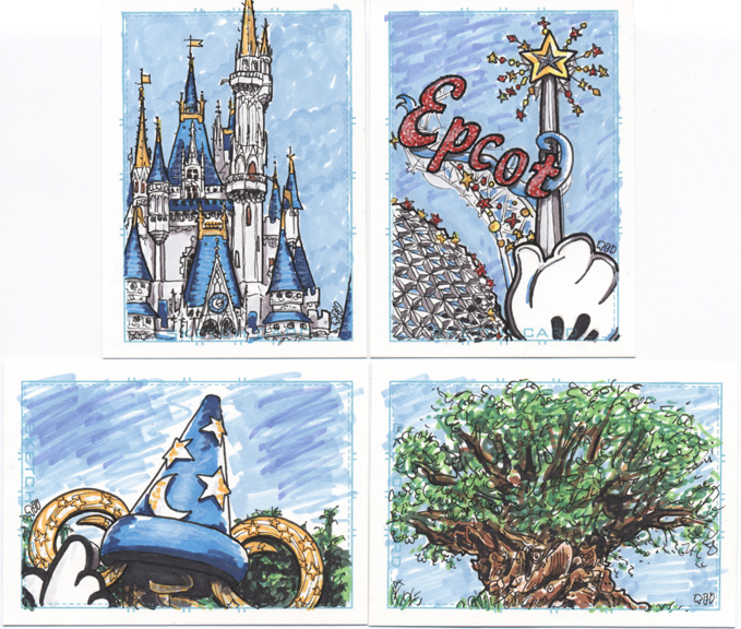 Disney World Sketch at PaintingValley.com | Explore collection of ...