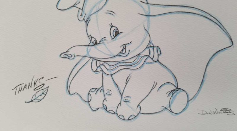 800x445 Mail Call Walt Disney World Thank You Note Dumbo Sketch The - Disney World Sketch