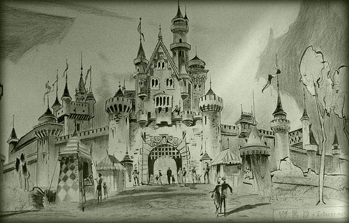 500x319 Sleeping Beauty Castle Do You Agree With Walt - Disneyland Castle Sketch