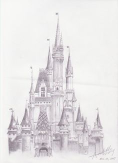 236x325 Walt Disney World Cinderella Castle House Of Mouse - Disneyland Castle Sketch