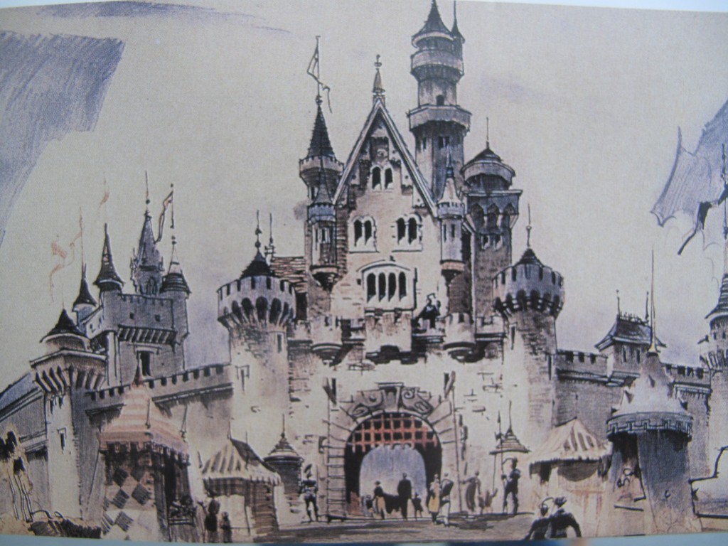 1024x768 What Castle Would Disney Use For The Third Us Resort - Disneyland Castle Sketch