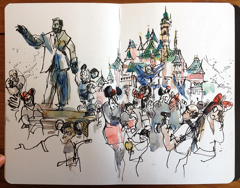 800x628 Disneyland Urban Sketchers - Disneyland Sketch