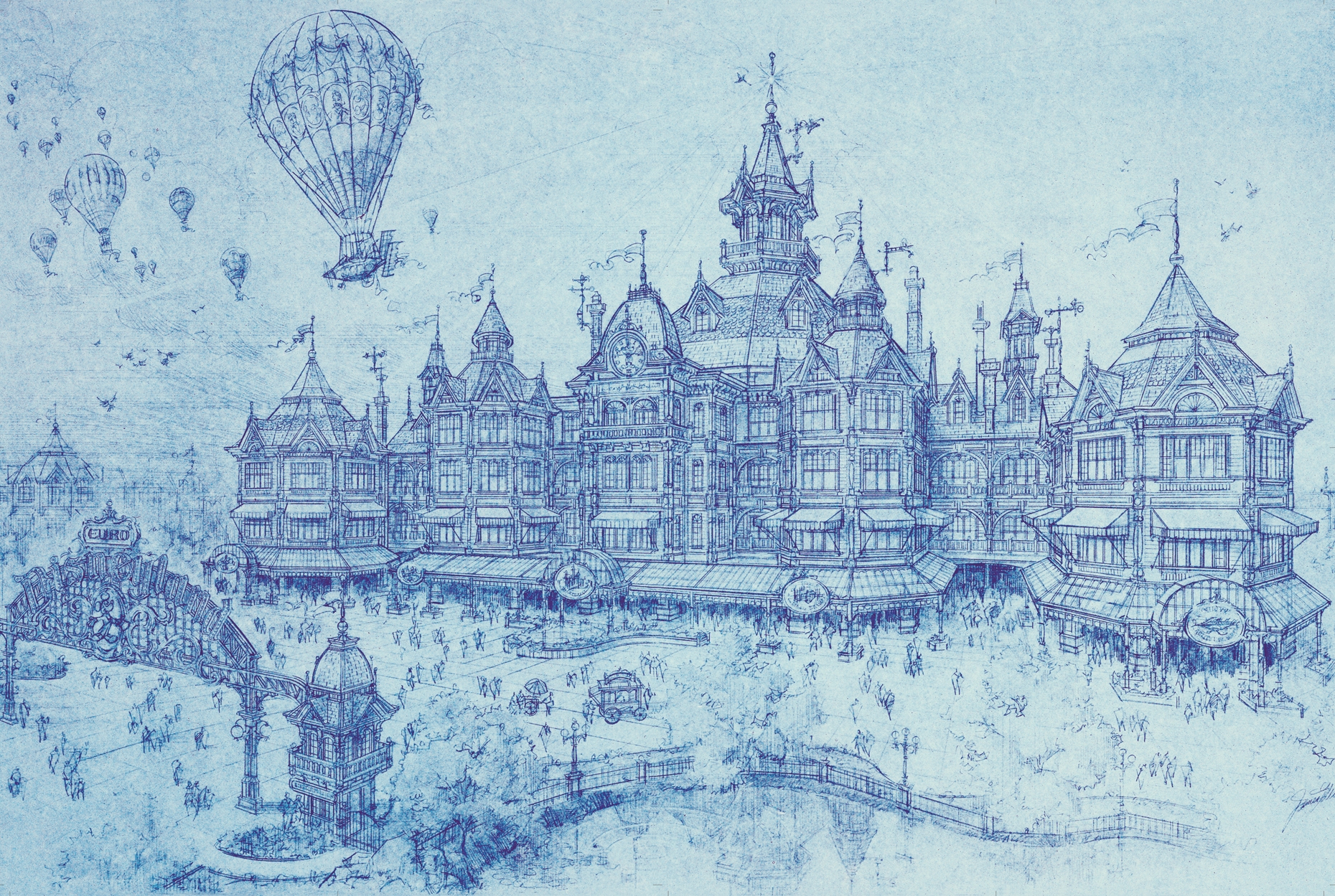 1860x1249 Disneyland Paris Book From Sketch To Reality The Readers - Disneyland Sketch
