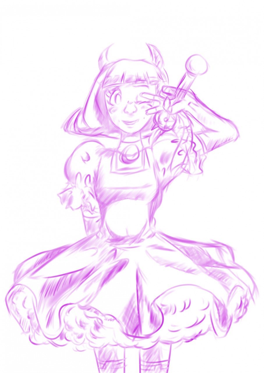 907x1280 Evil Diva Sketch By Jason Canty - Diva Sketch