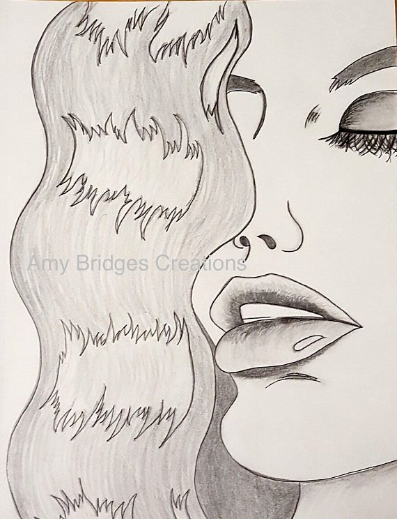 570x744 Black And White Diva Print Sketch Pop By Amybridgescreations Art - Diva Sketch